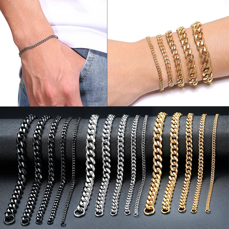 Stainless Steel Curb Cuban Link Chain