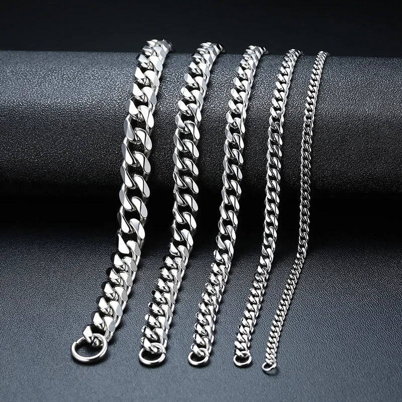 Stainless Steel Curb Cuban Link Chain
