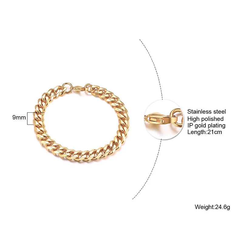 Stainless Steel Curb Cuban Link Chain