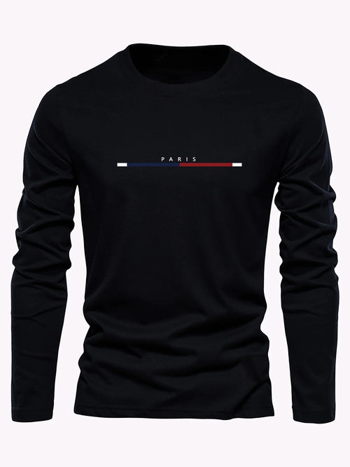 Summer loose comfortable casual PARIS print