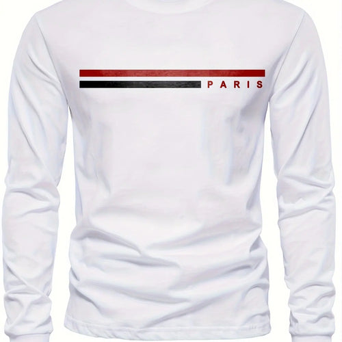 Summer loose comfortable casual PARIS print