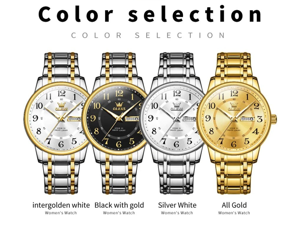 Original Quartz Roman Numeral Waterproof 4 Variants