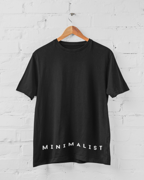 T-shirt minimaliste noir/blanc