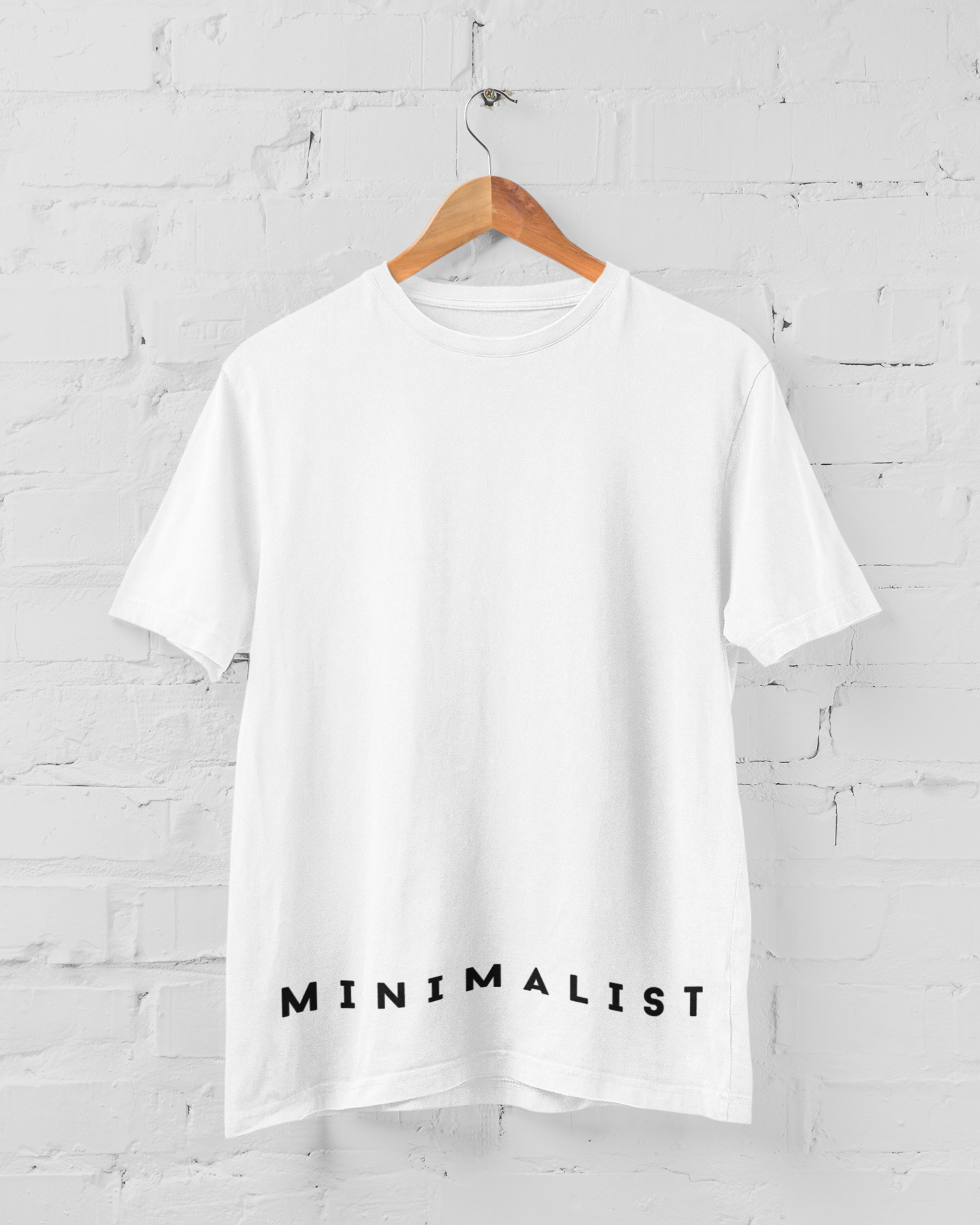 T-shirt minimaliste noir/blanc
