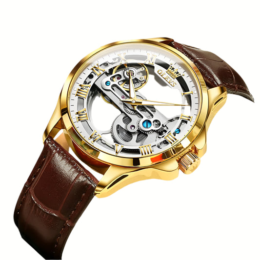 Automatic Mechanical Watch Waterproof Leather 4 Variants