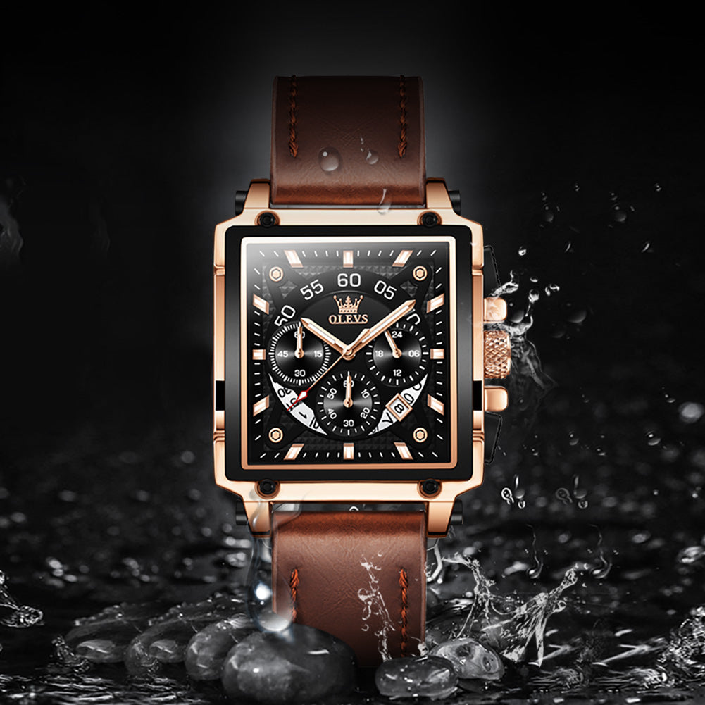 Square Quartz Watch Waterproof 3 Variants