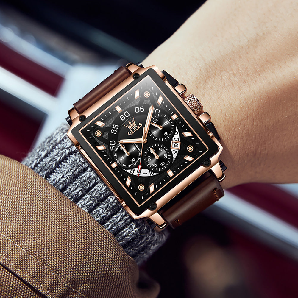 Square Quartz Watch Waterproof 3 Variants