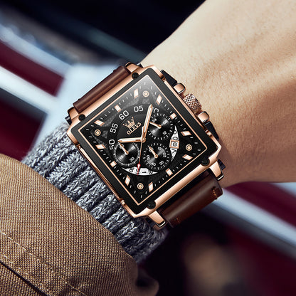 Square Quartz Watch Waterproof 3 Variants