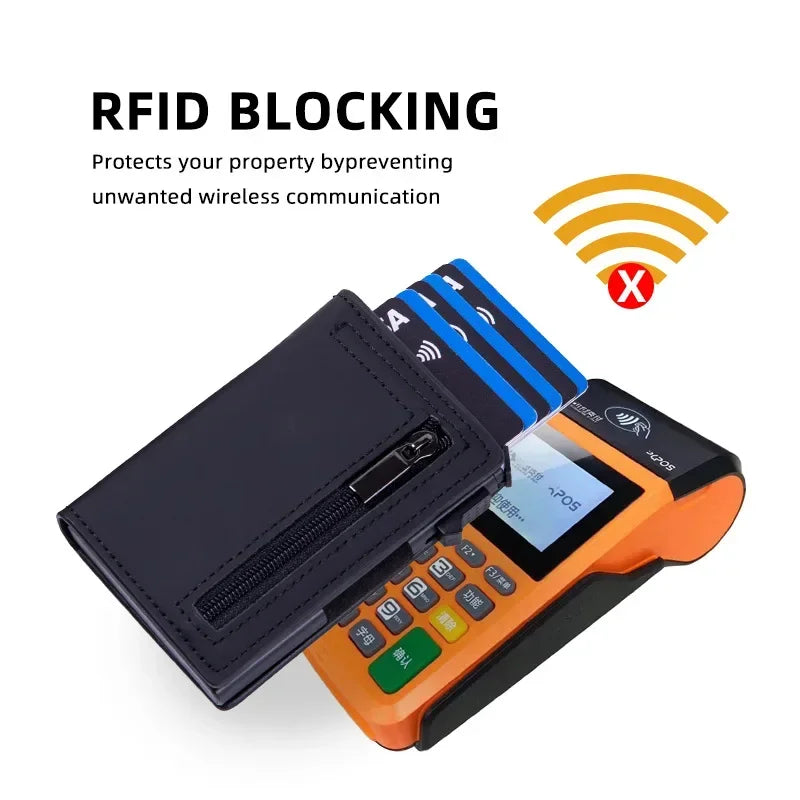 RFID Blocking Wallet for Men Magnetic Credit