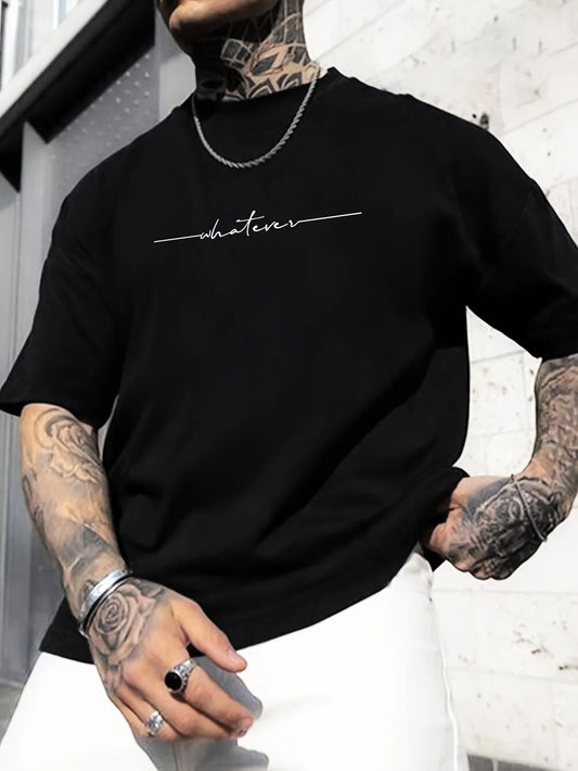 Casual Loose Large Size Letter Pattern T-Shirt